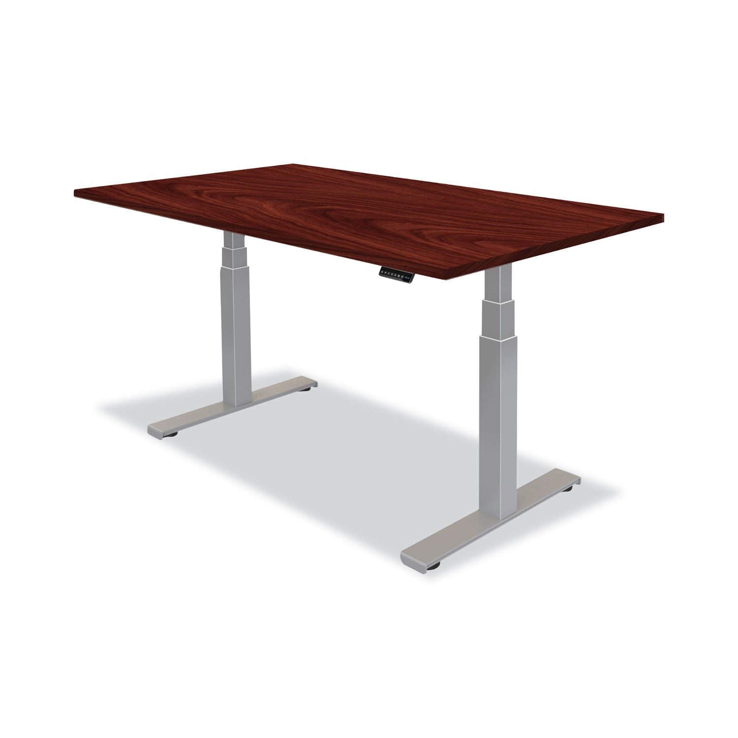 Fellowes Cambio Height Adjustable Desk Base, 72" x 30" x 24.75" to 50.25", Silver