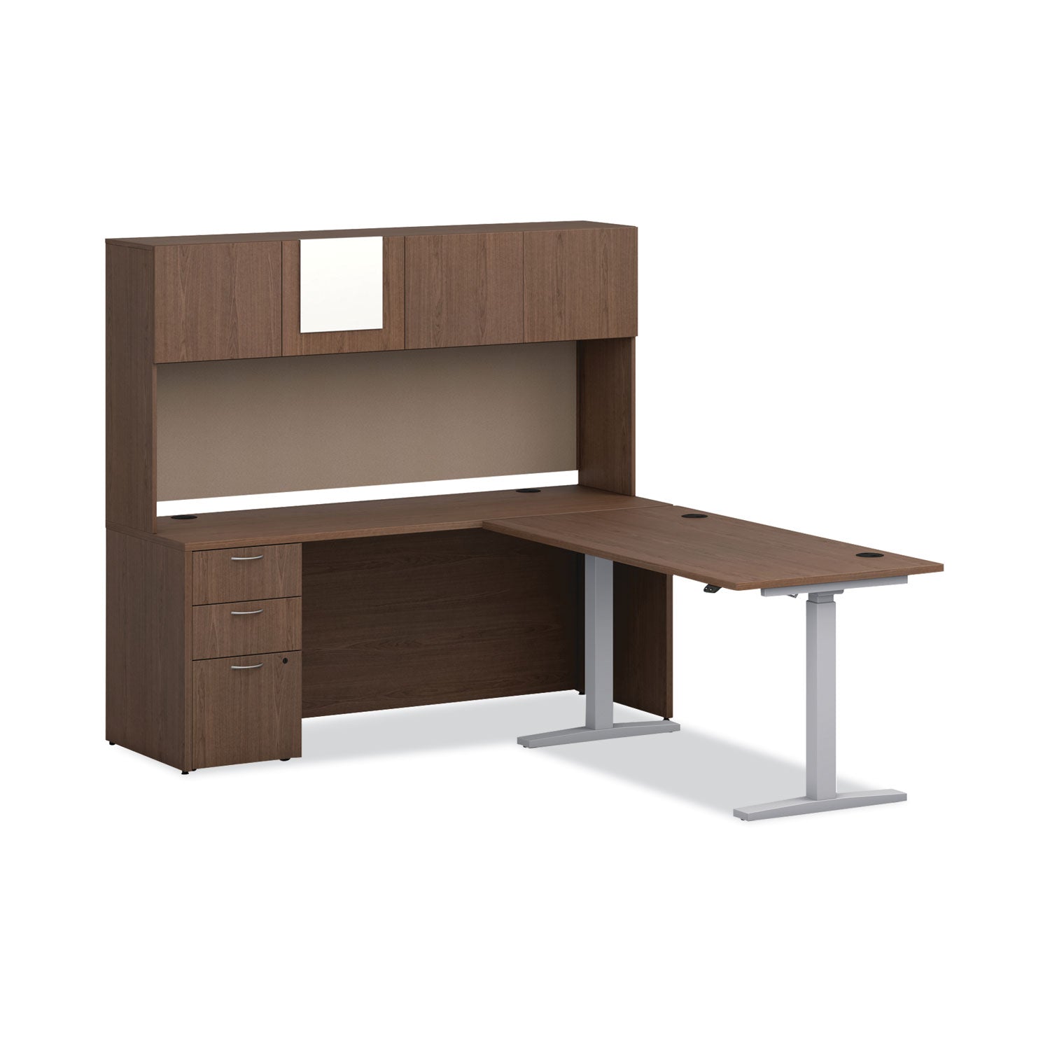 HON Mod Laminate Doors for 72"W Mod Desk Hutch, 17.86 x 14.82, Sepia Walnut  2/Carton
