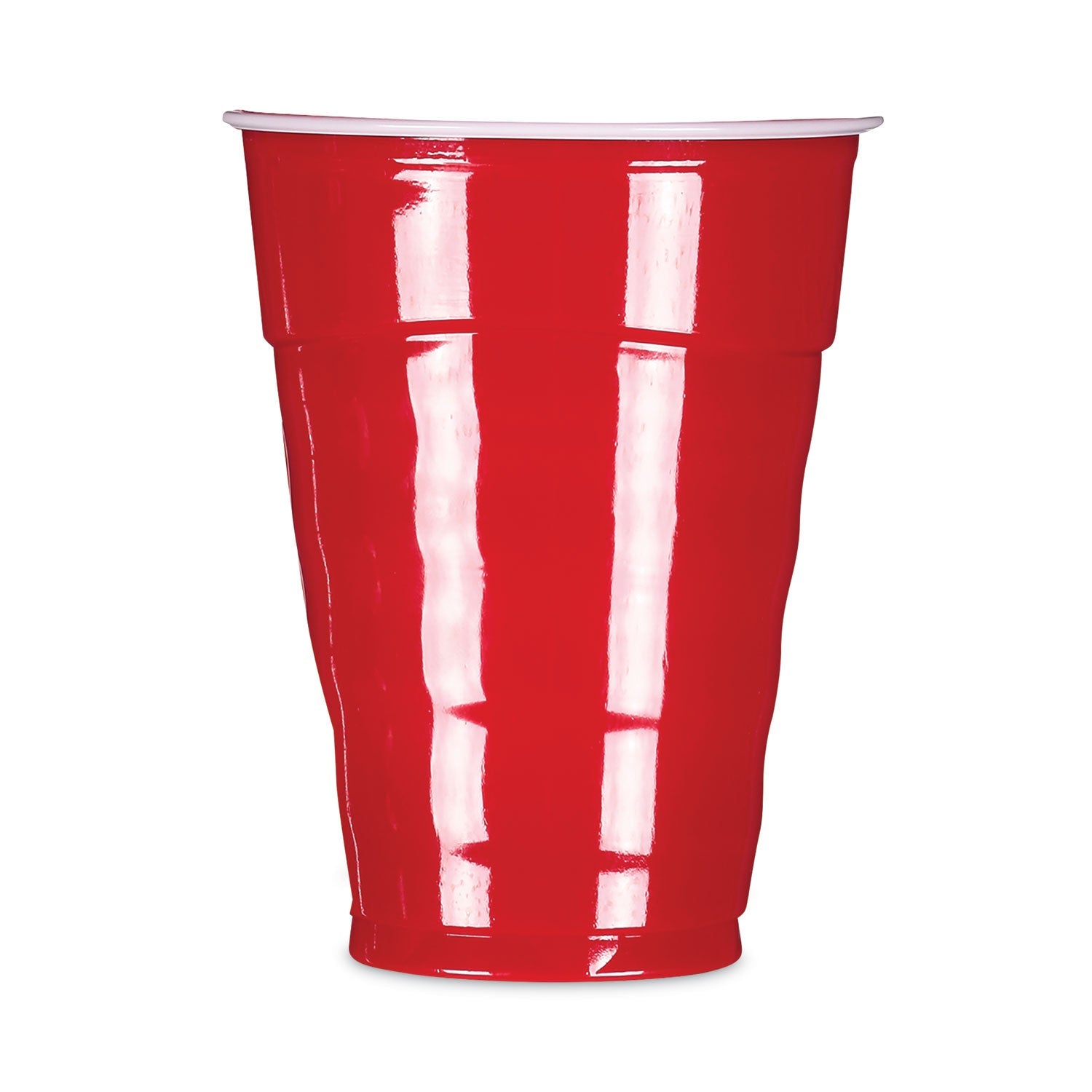 Hefty Easy Grip Disposable Plastic Party Cups, 9 oz, Red, 50/Pack