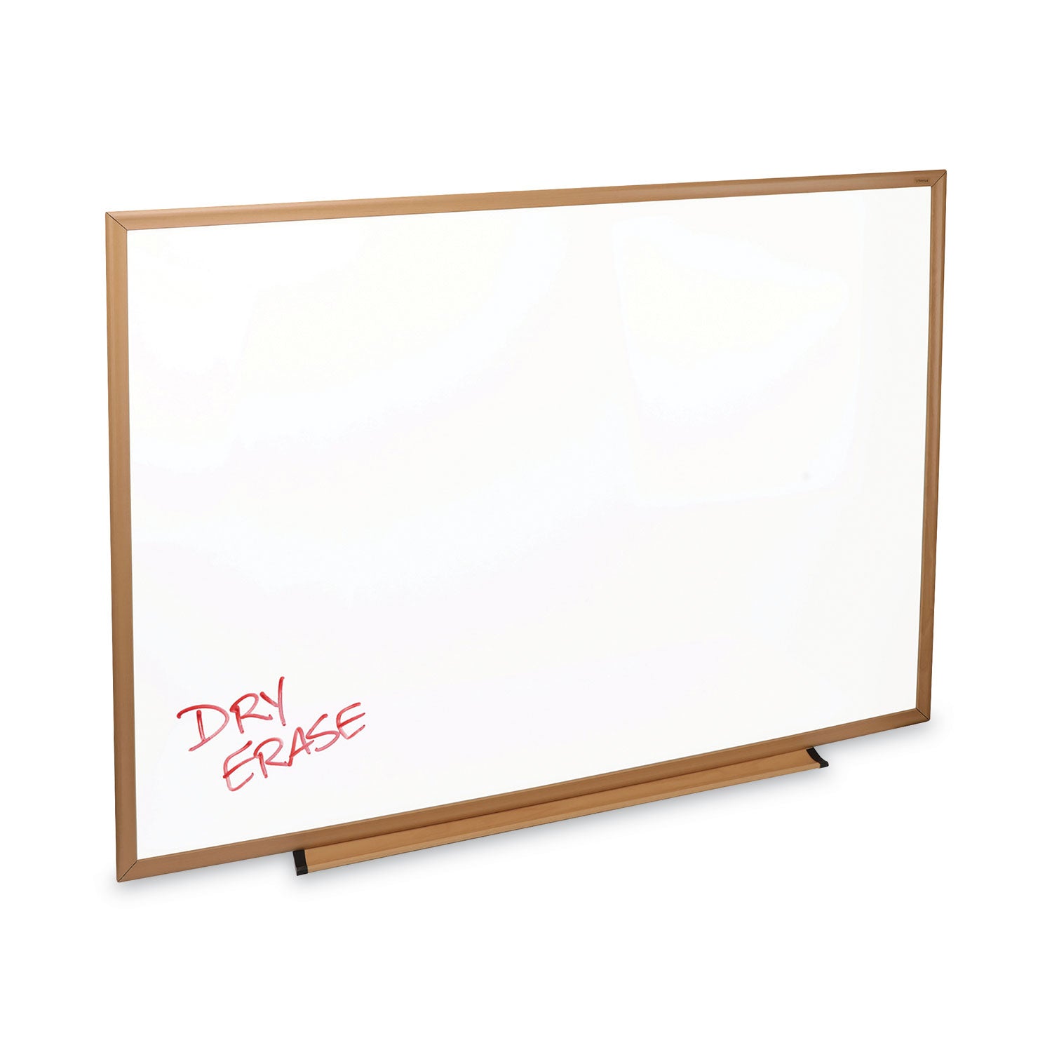 Universal Dry Erase Board, Melamine, 48 x 36, Oak Frame