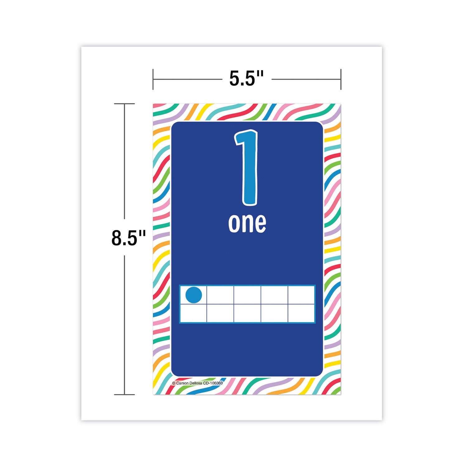 Carson-Dellosa Education Mini Posters, Numbers, 26 Mini Posters