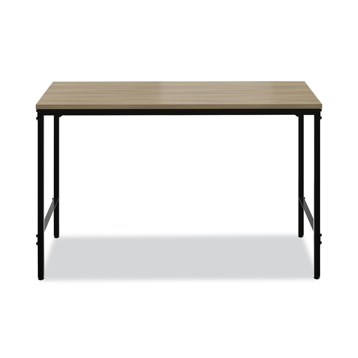 Safco Simple Work Desk, 45.5" x 23.5" x 29.5", Walnut