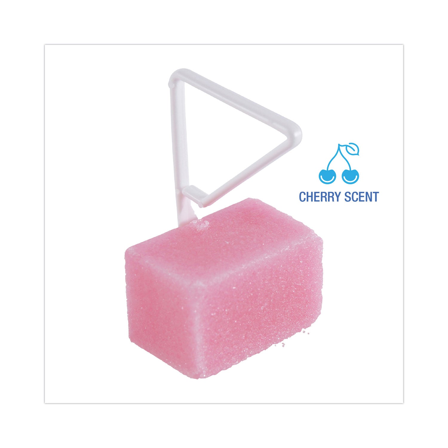 Boardwalk Toilet Bowl Para Deodorizer Block, Cherry Scent, 4 oz, Pink, 144/Carton