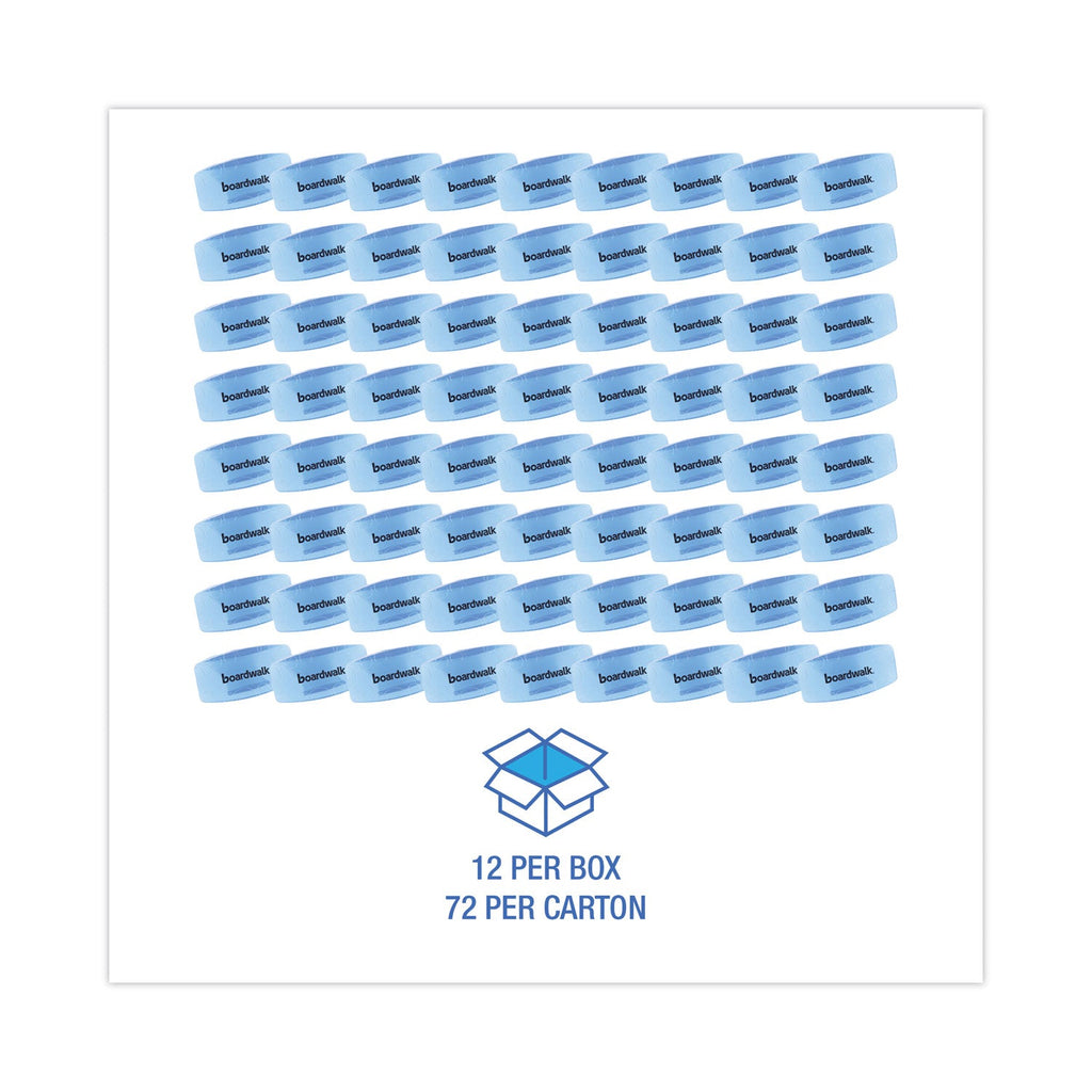 Boardwalk Bowl Clip, Cotton Blossom Scent, Blue, 12/Box, 6 Boxes/Carton