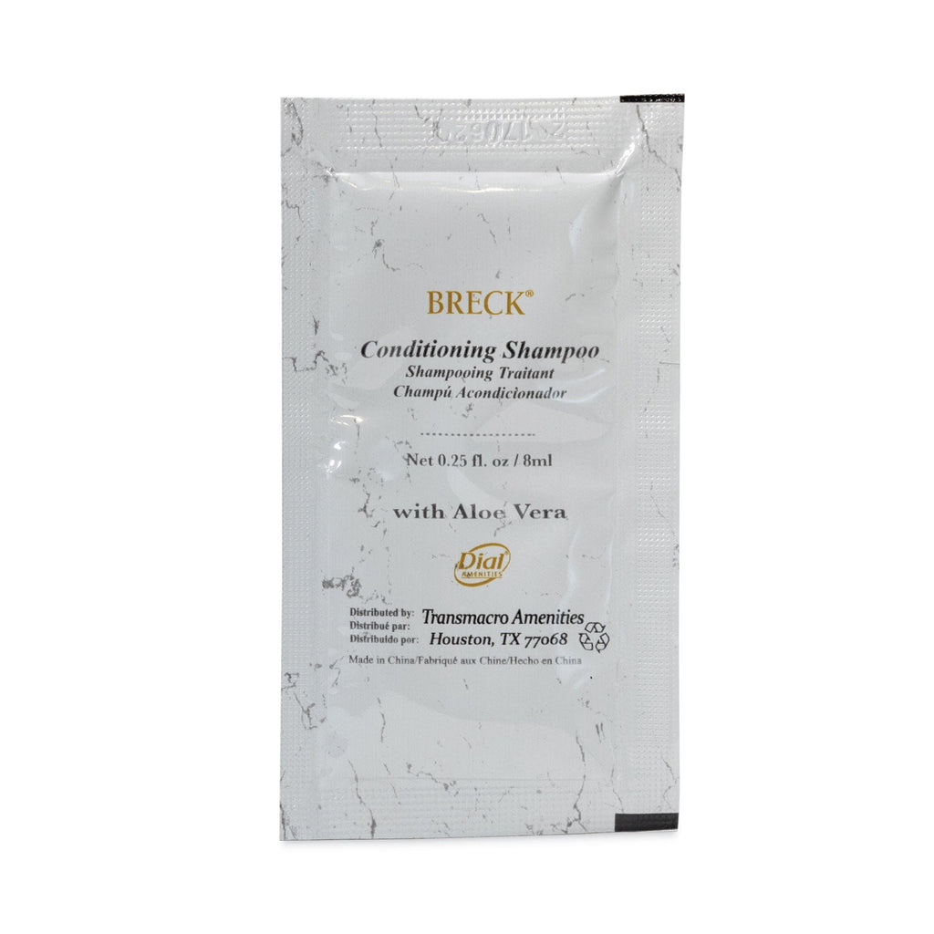 Breck Shampoo/Conditioner, Clean Scent, 0.25 oz Packet, 500/Carton