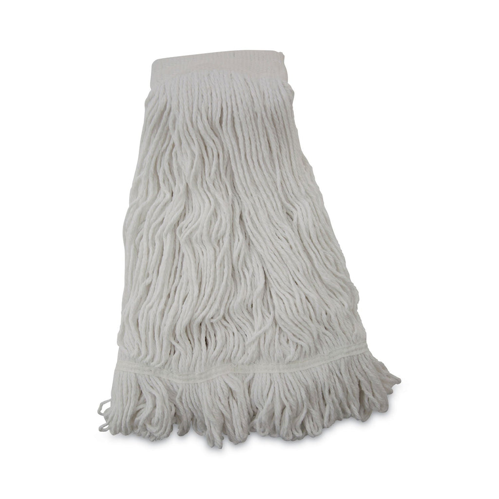 Boardwalk Mop Head, Pro Loop Web/Tailband, Premium Saddleback Head, Ryn, 24-oz., WH, 12/CT