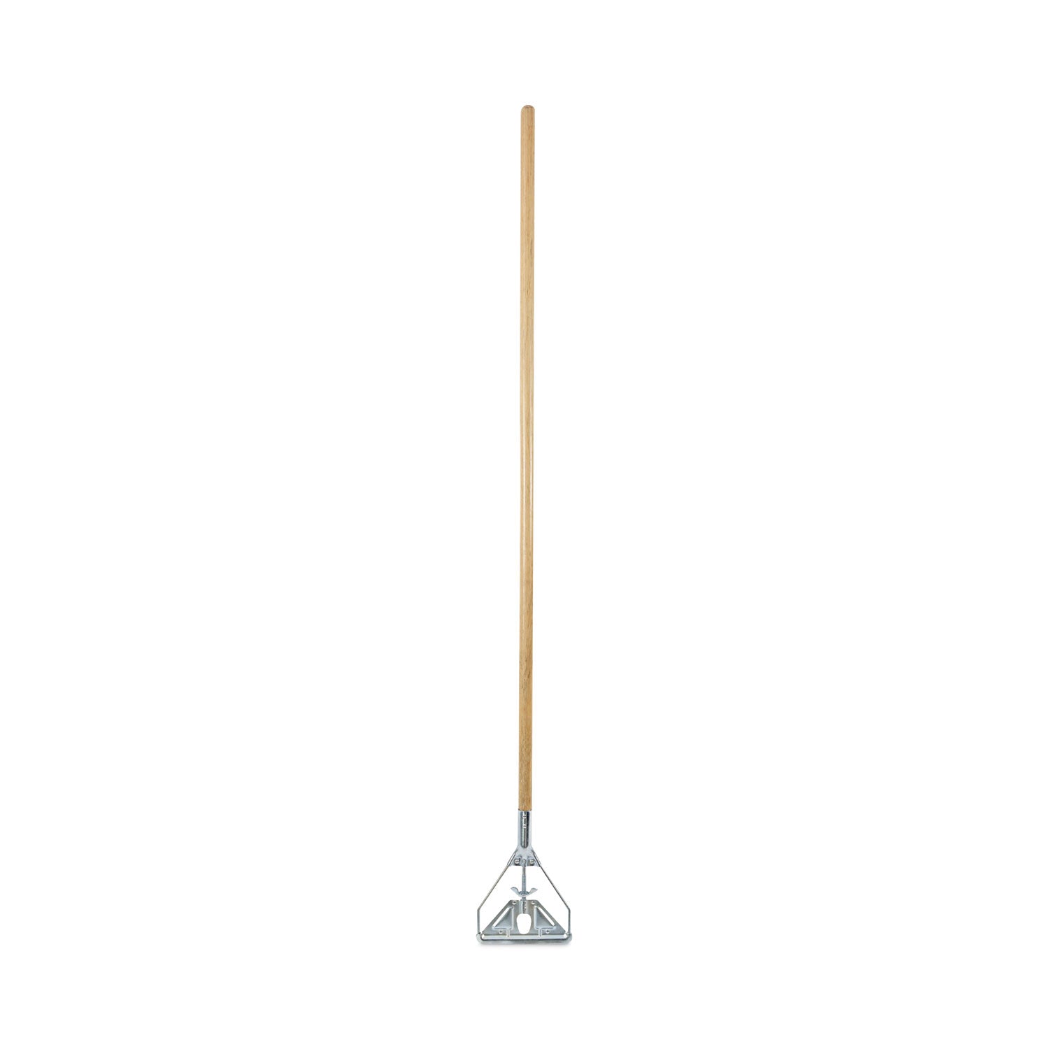 Boardwalk Screw Clamp Metal Head Wooden Mop Handle, #20+, 1.13" dia x 63", Natural