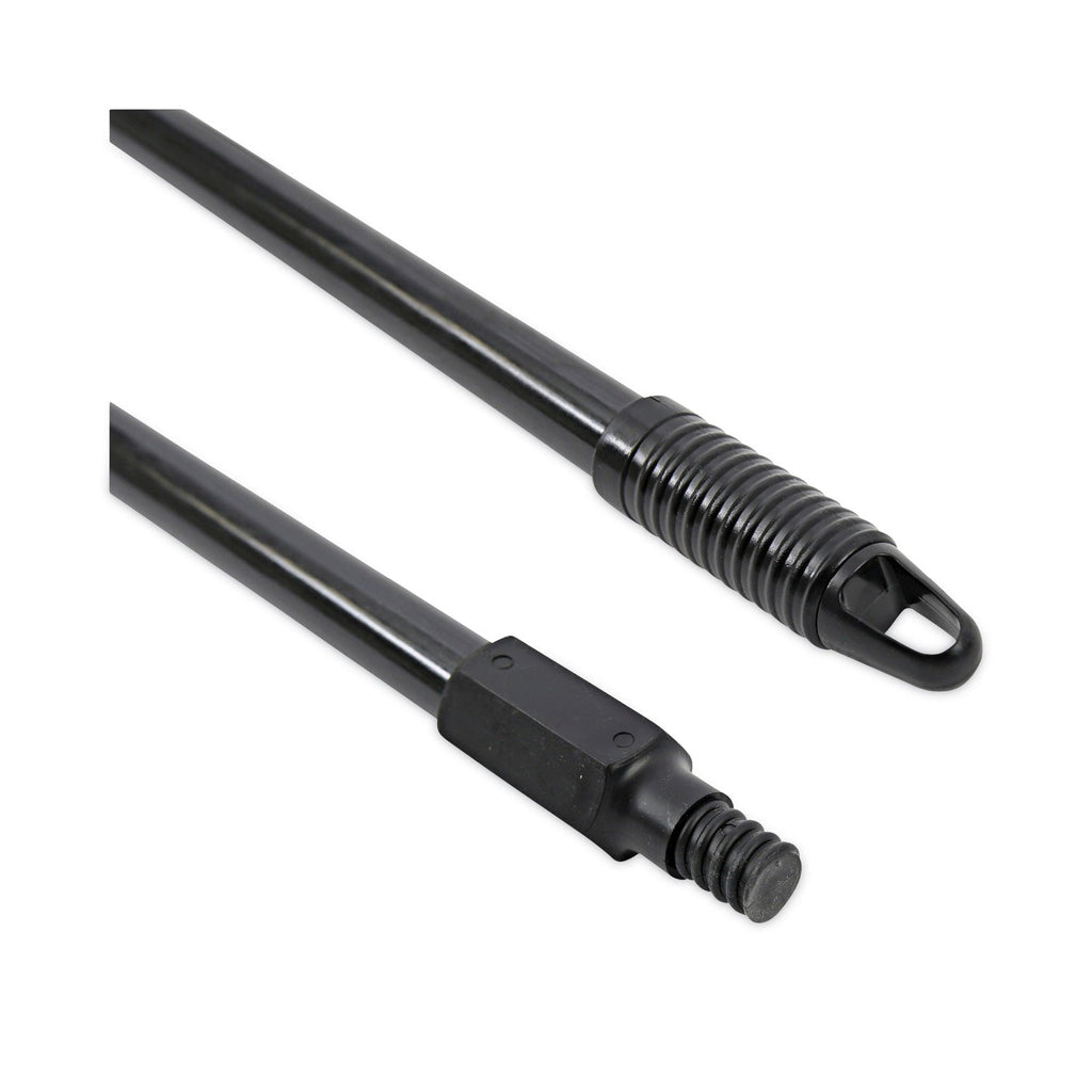 Boardwalk Fiberglass Broom Handle, Nylon Plastic Threaded End, 1" dia x 60", Black