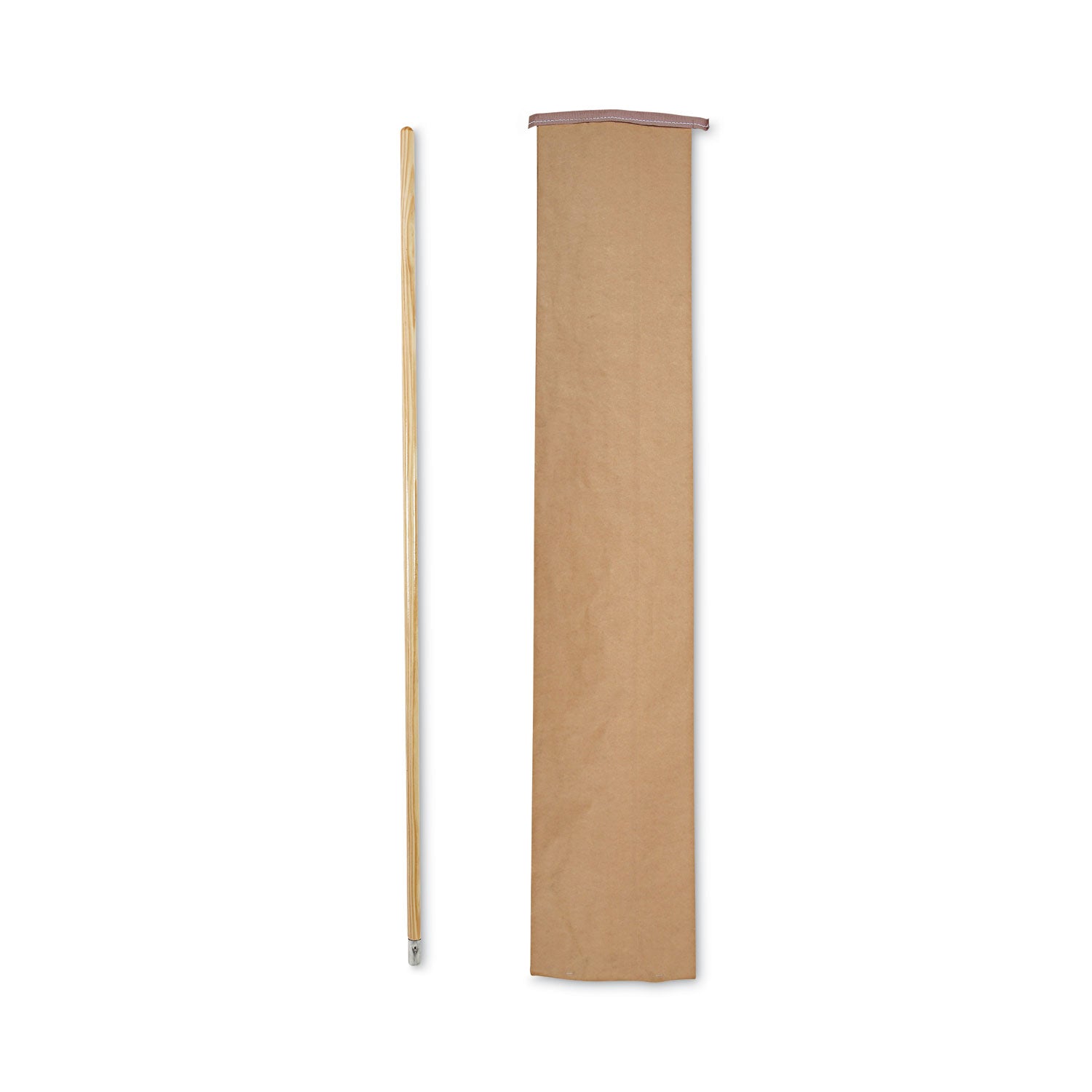 Boardwalk Lie-Flat Screw-In Mop Handle, Lacquered Wood, 1.13" dia x 60", Natural