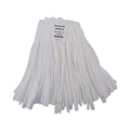 Boardwalk Nonwoven Cut End Edge Mop, Rayon/Polyester, #20, White, 12/Carton