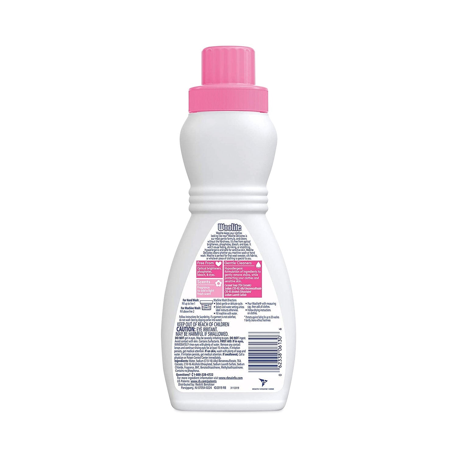 WOOLITE Laundry Detergent for Delicates, 16 oz Bottle, 12/Carton