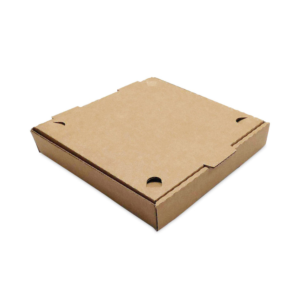 BluTable Pizza Boxes, 10 x 10 x 1.75, Kraft, Paper, 50/Pack