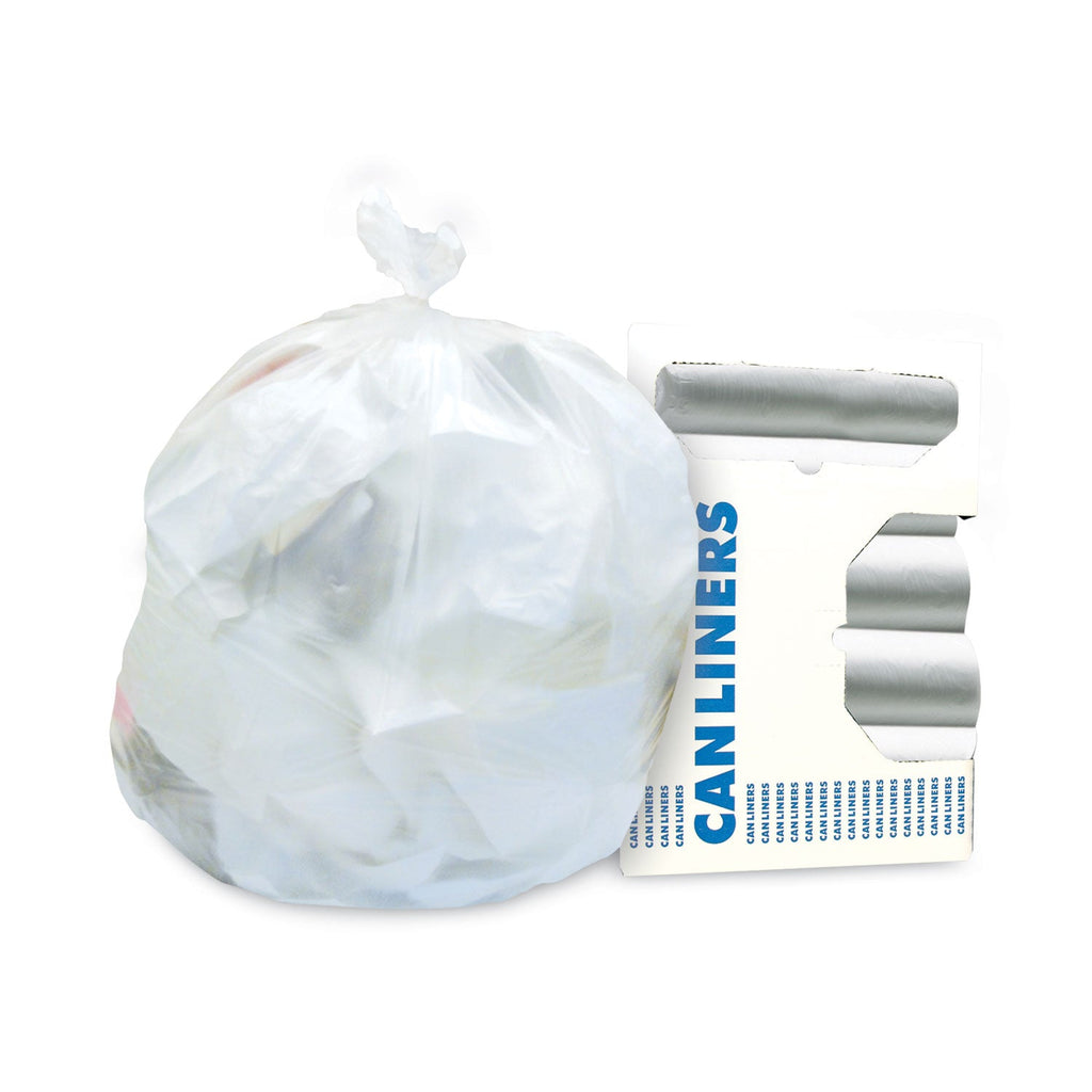 Heritage High-Density Waste Can Liners, 16 gal, 12 microns, 24 x 33, Natural, 500/Carton