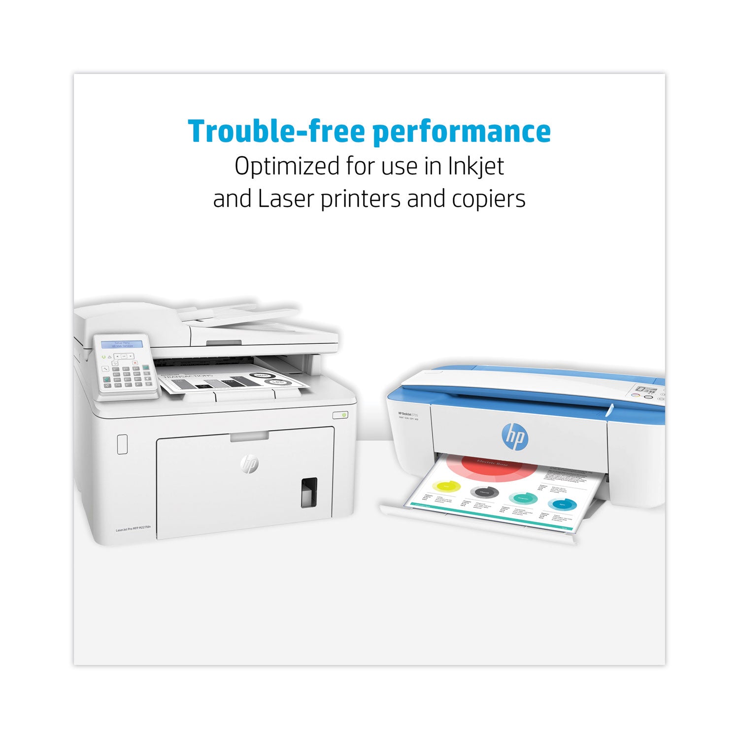 HP Papers Office20 Paper, 92 Bright, 20 lb Bond Weight, 8.5 x 11, White, 500 Sheets/Ream, 5 Reams/Carton