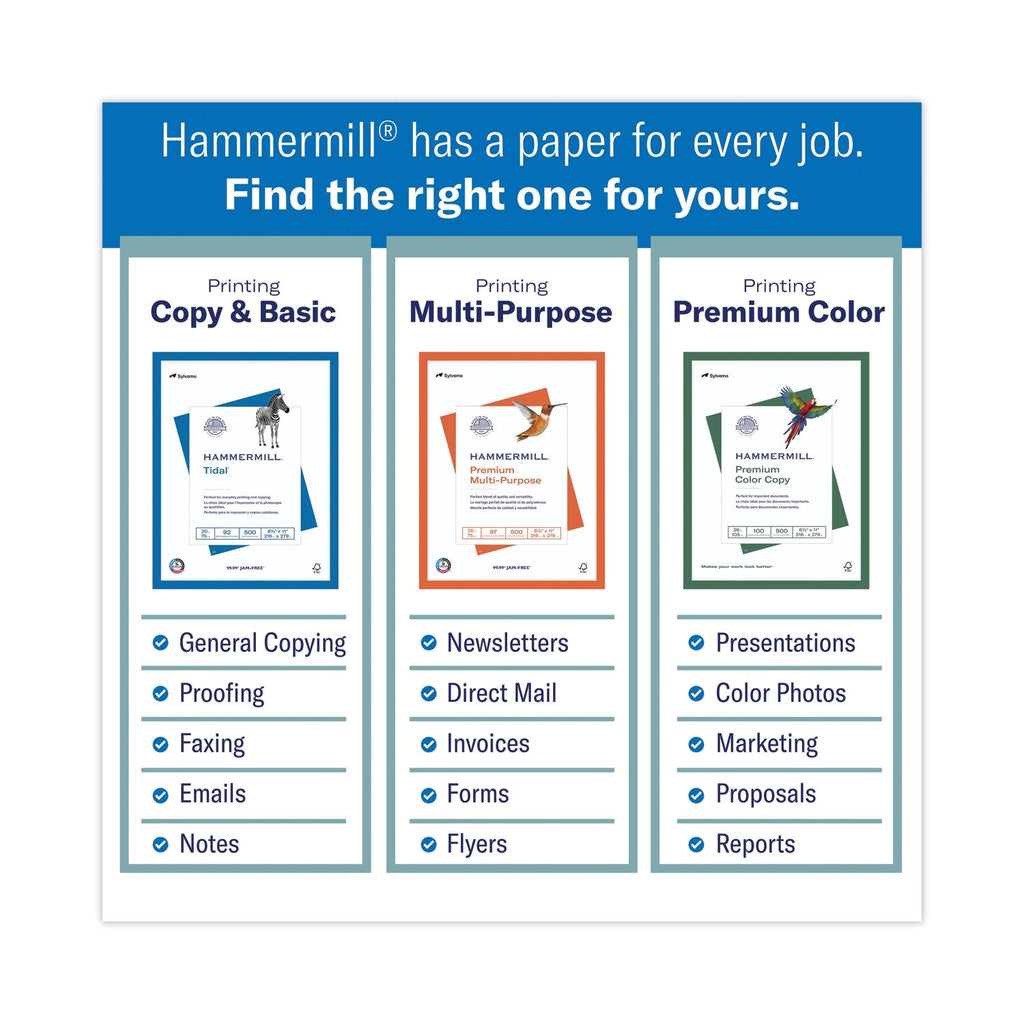 Hammermill Colors Print Paper, 20 lb Bond Weight, 8.5 x 11, Pink, 500/Ream