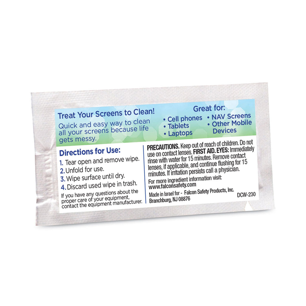 Dust-Off Touch Screen Wipes, 5 x 6, Citrus, 200 Individual Foil Packets in an Easy Grab Jar