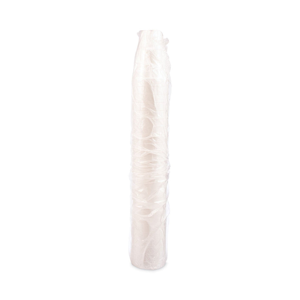 Dart Foam Drink Cups, 32 oz, Tapered Bottom, White, 25/Bag, 20 Bags/Carton