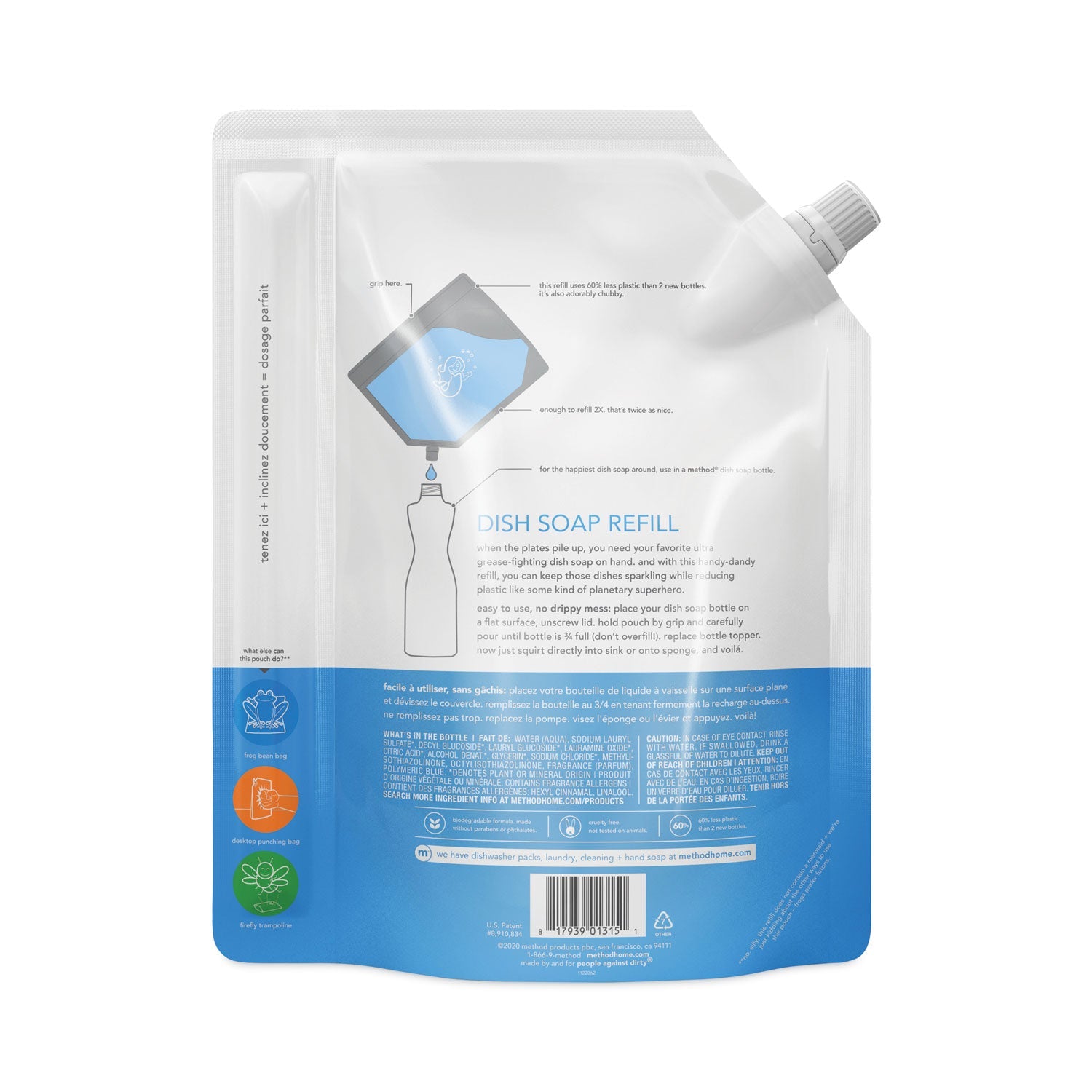 Method Dish Soap Refill, Sea Minerals, 36 oz Pouch