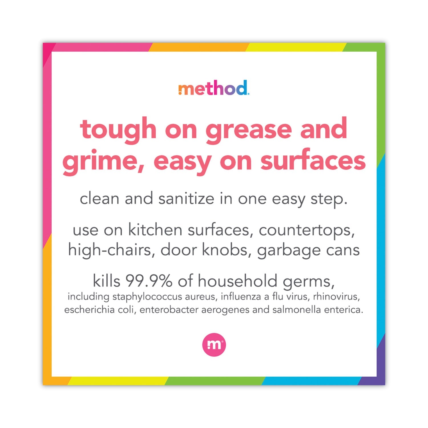 Method Antibac All-Purpose Cleaner, Wildflower, 28 oz Spray Bottle