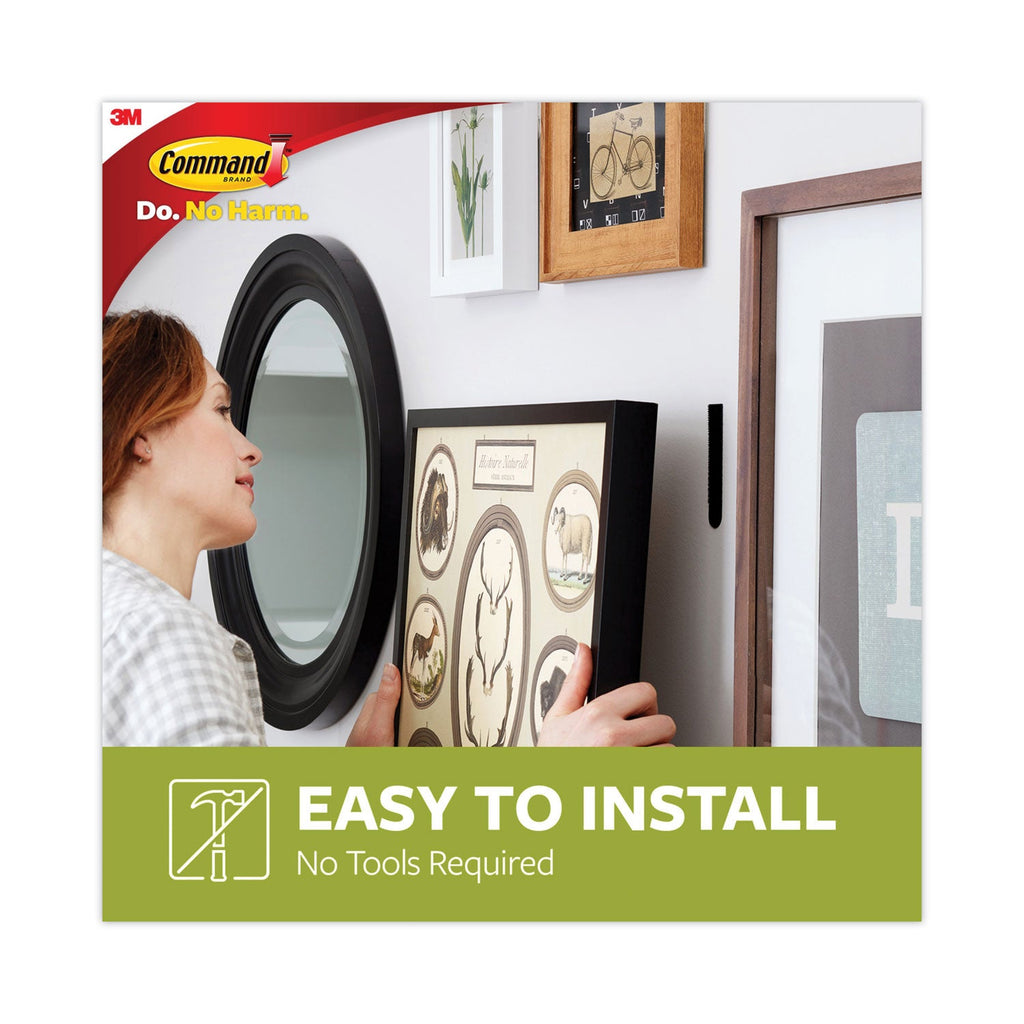 Command Picture Hanging Strips, Value Pack, Medium, Removable, Holds Up to 12 lbs,  0.75 x 2.75, Black, 12 Pairs/Pack