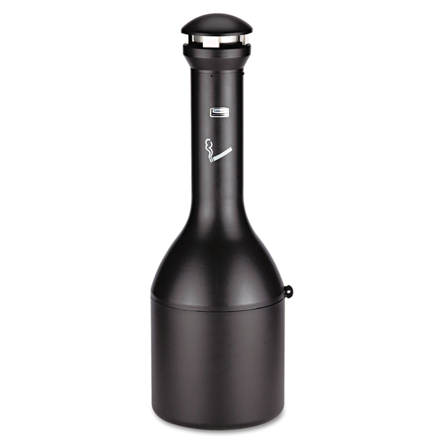 Rubbermaid Infinity Traditional Smoking Receptacle, 4.1 gal, 13 dia x 39h High, Black
