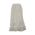 Boardwalk Pro Loop Web/Tailband Wet Mop Head, Rayon, 24oz, White, 12/Carton