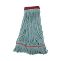 Boardwalk EchoMop with Looped-End Wet Head, Synthetic/Cotton, Large, Blue, 12/Carton