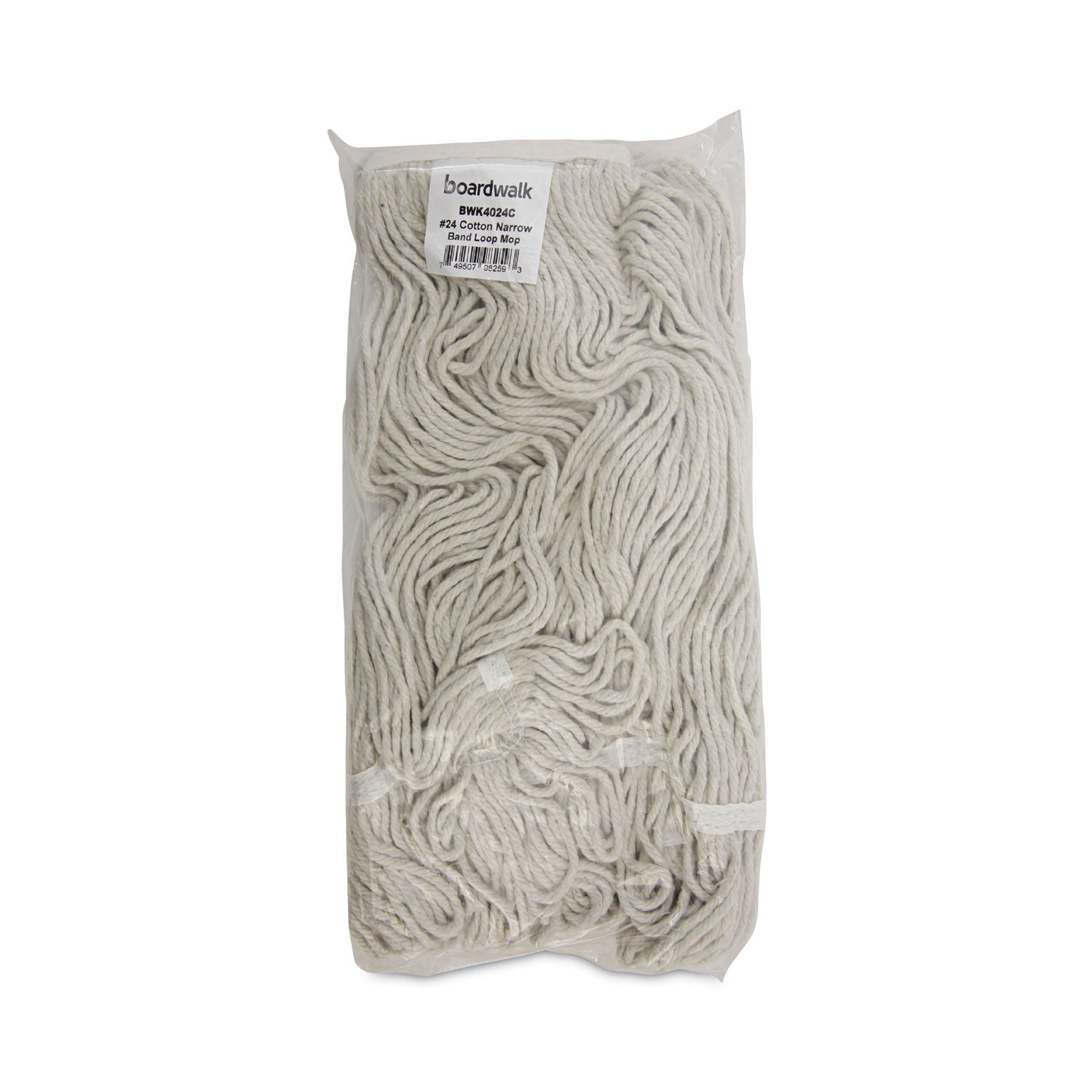 Boardwalk Pro Loop Web/Tailband Wet Mop Head, Cotton, 12/Carton