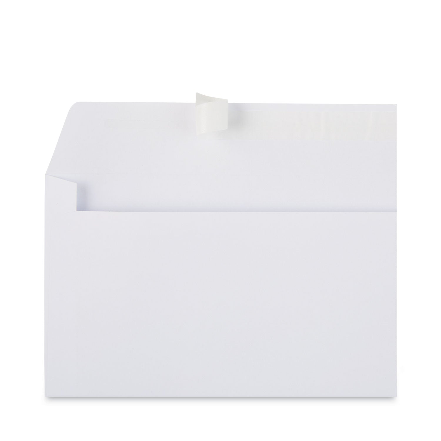 Universal Peel Seal Strip Business Envelope, #10, Square Flap, Self-Adhesive Closure, 4.13 x 9.5, White, 100/Box