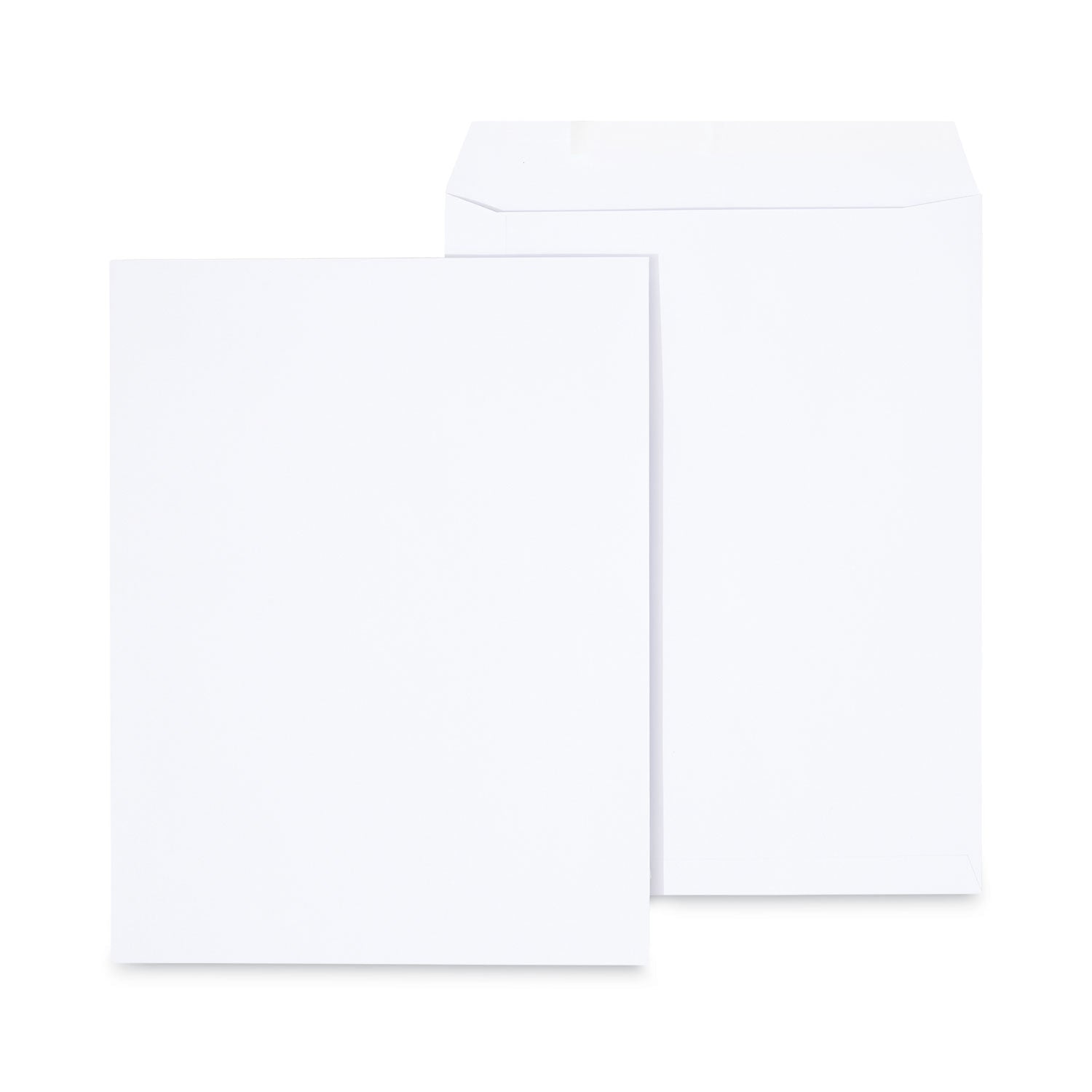 Universal Peel Seal Strip Catalog Envelope, #13 1/2, Square Flap, Self-Adhesive Closure, 10 x 13, White, 100/Box