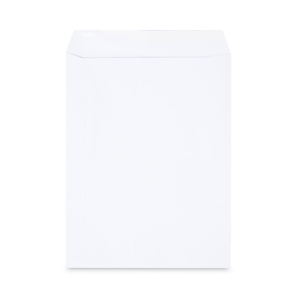 Universal Peel Seal Strip Catalog Envelope, #13 1/2, Square Flap, Self-Adhesive Closure, 10 x 13, White, 100/Box