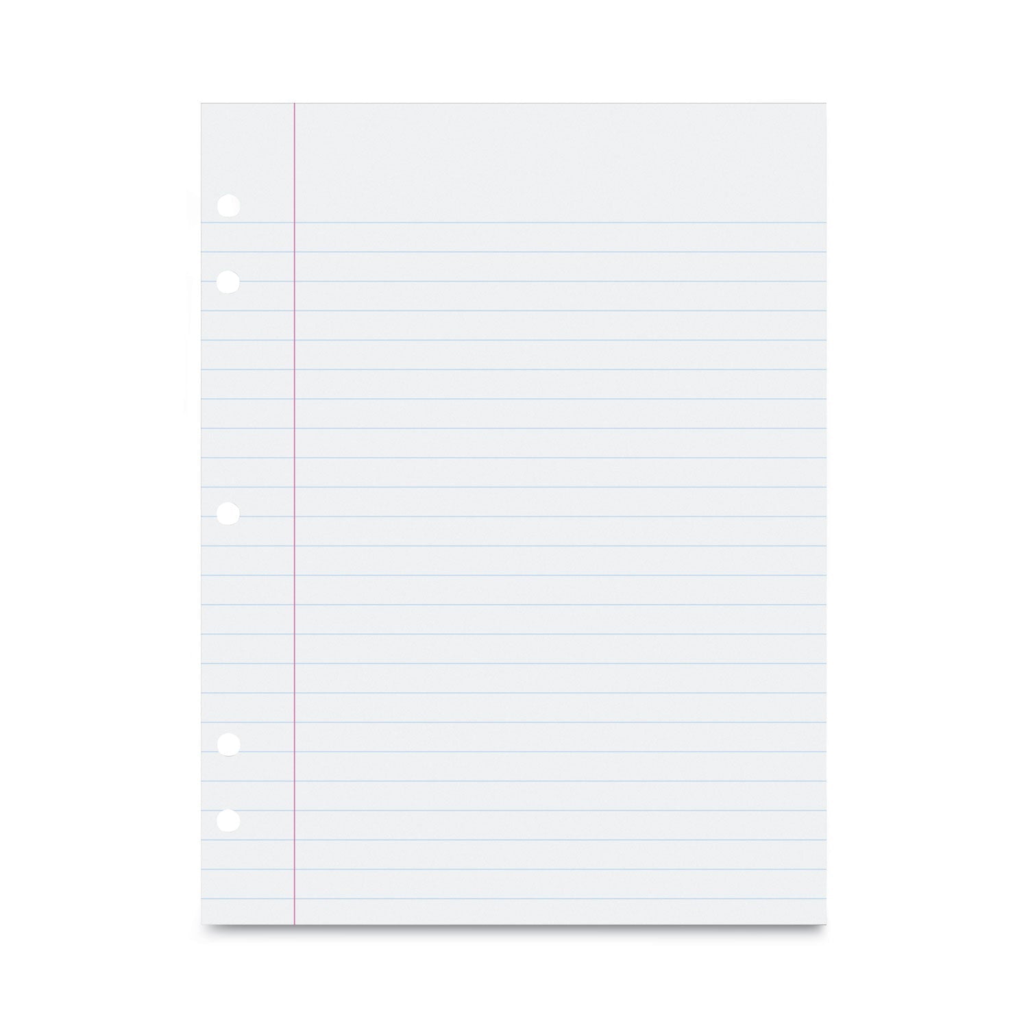 Pacon Composition Paper, 5-Hole, 8 x 10.5, Wide/Legal Rule, 500/Pack