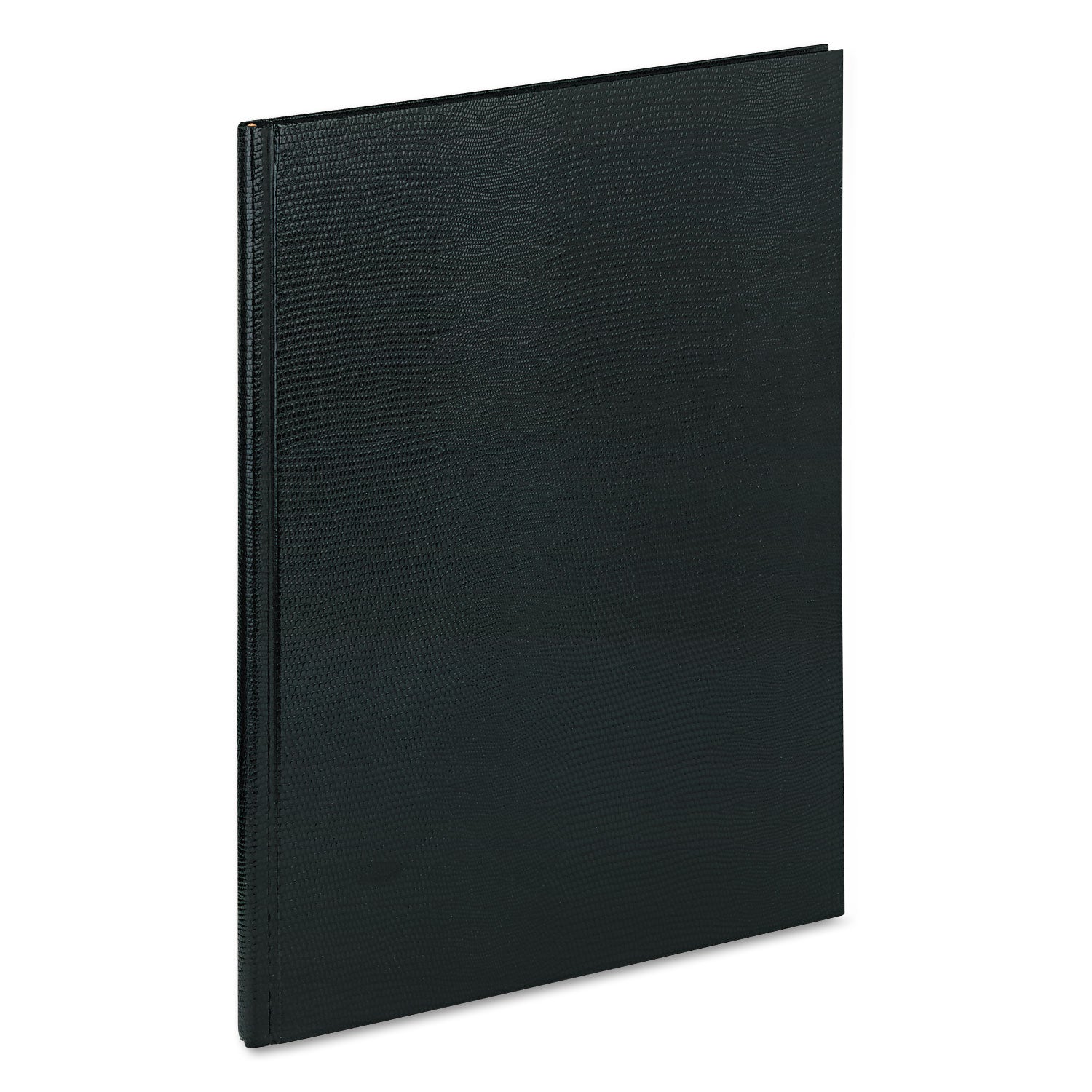 Blueline Executive Notebook, Ribbon Bookmark, 1 Subject, Medium/College Rule, Black Cover, 10.75 x 8.5, 75 Sheets