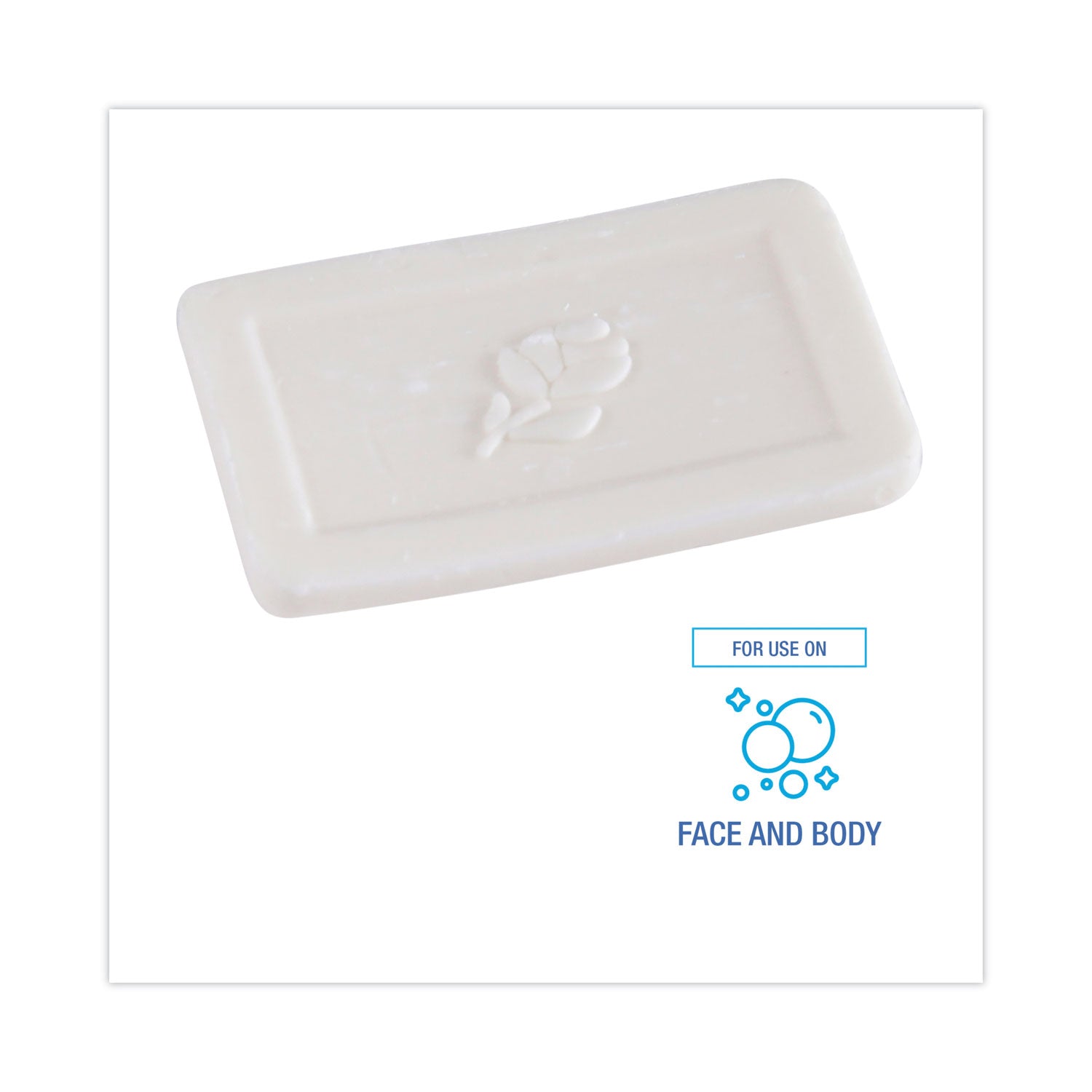 Boardwalk Face and Body Soap, Flow Wrapped, Floral Fragrance, # 3/4 Bar, 1,000/Carton