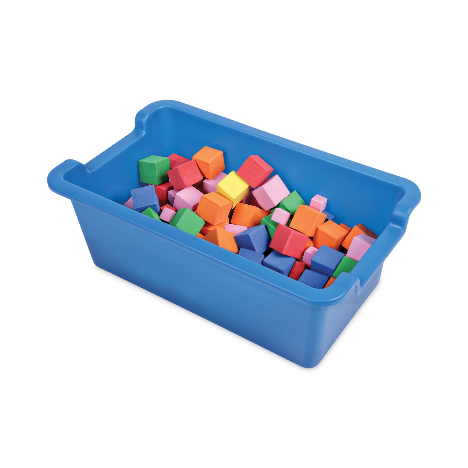 deflecto Antimicrobial Rectangle Storage Bin, Blue