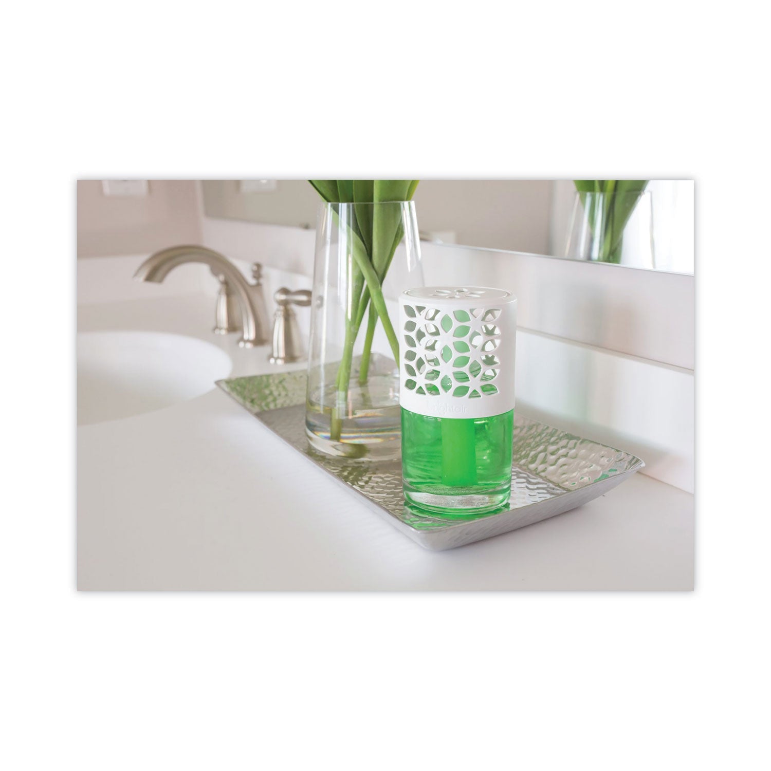 BRIGHT Air Max Scented Oil Air Freshener, Meadow Breeze, 4 oz, 6/Carton