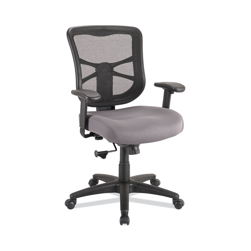 Alera Elusion Series Mesh Mid-Back Swivel/Tilt Chair, Supports Up to 275 lb, 17.9" to 21.8" Seat Height, Gray Seat