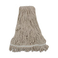 Boardwalk Mop Head, Pro Loop Web/Tailband, Premium Standard Head, Cotton, 32-Oz., White