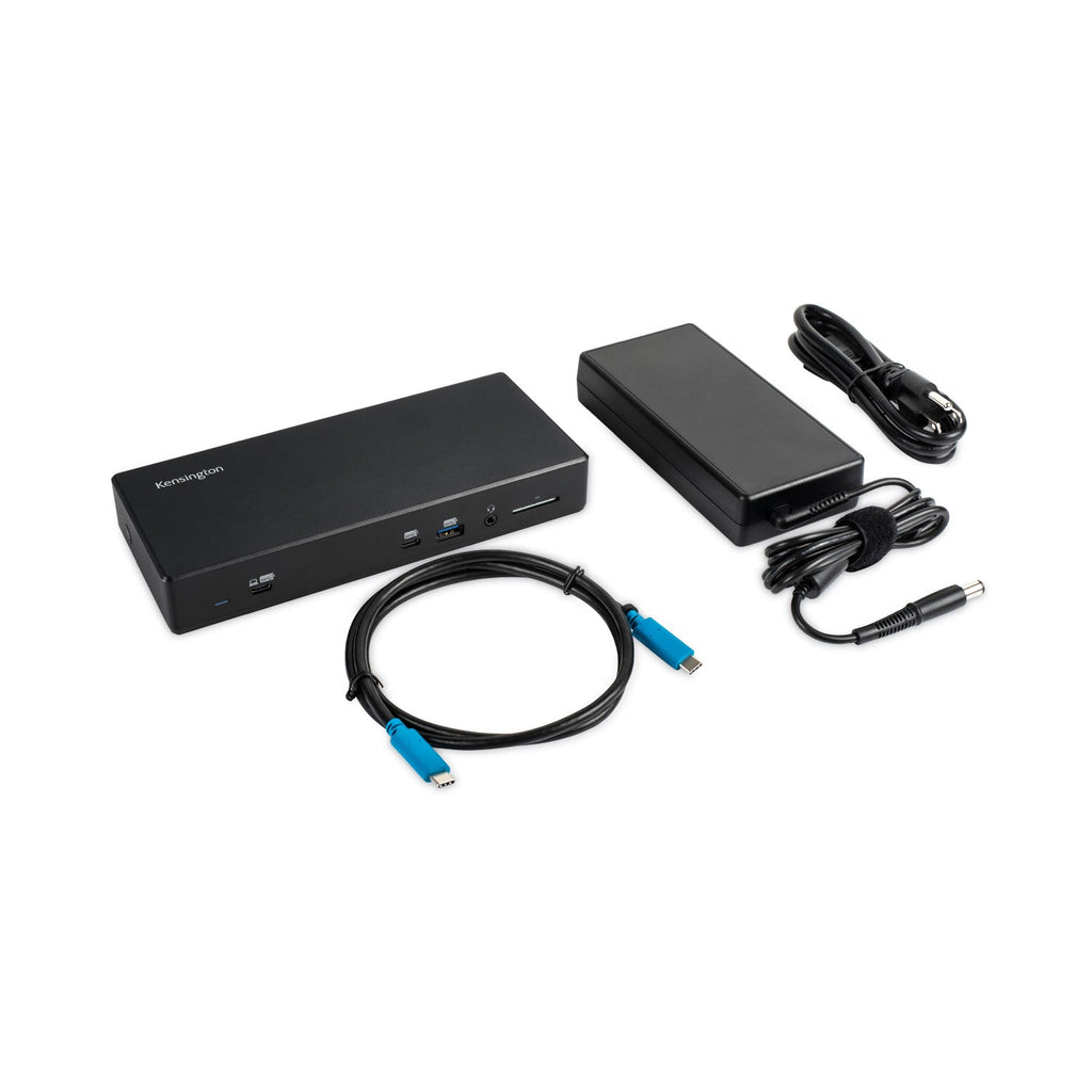 Kensington SD4850P USB-C 10 Gbps Dual Video Driverless Docking Station, Black