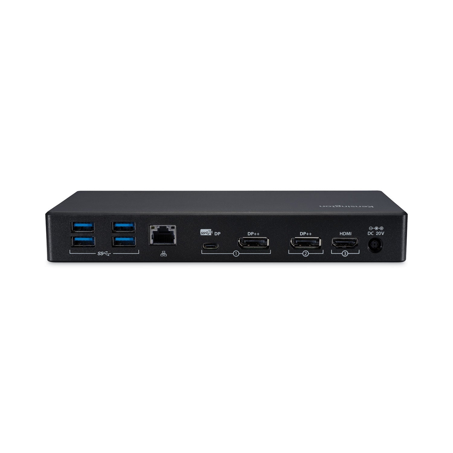 Kensington SD4850P USB-C 10 Gbps Dual Video Driverless Docking Station, Black