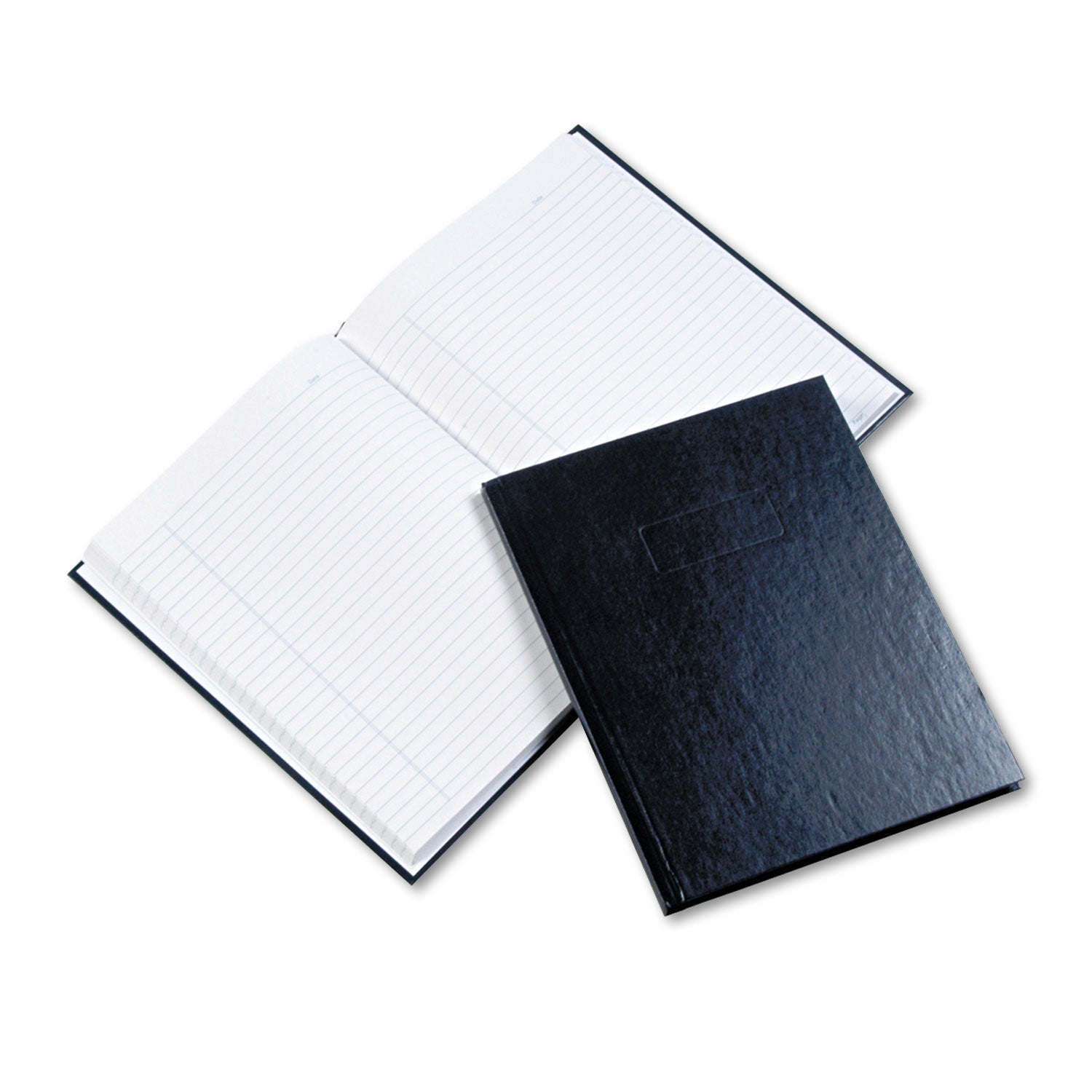 Blueline Business Notebook with Self-Adhesive Labels, 1 Subject, Medium/College Rule, Blue Cover, 9.25 x 7.25, 192 Sheets