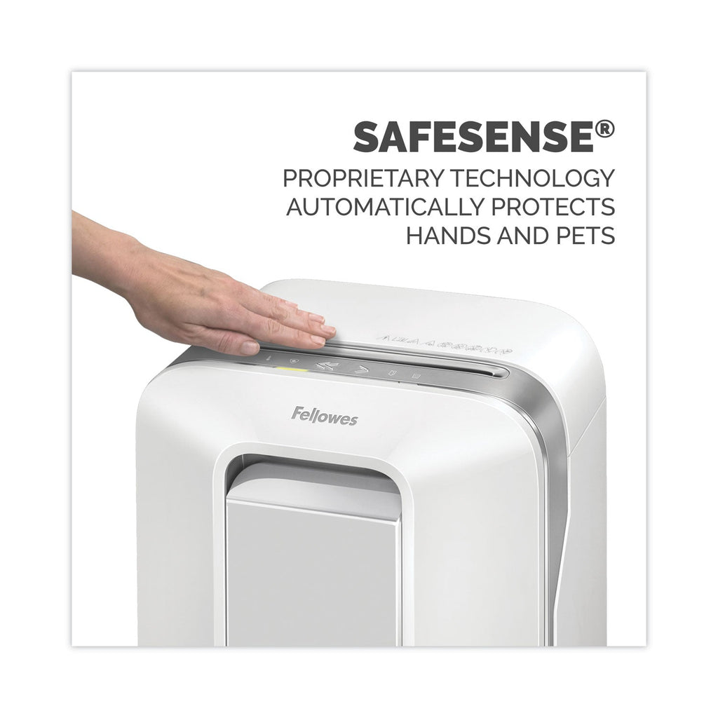Fellowes Powershred LX200 Micro-Cut Shredder, 12 Manual Sheet Capacity, White