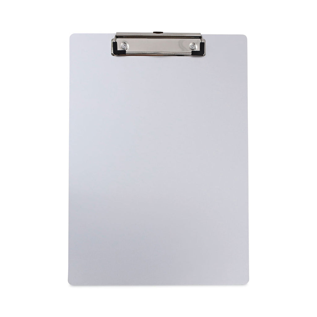 Universal Aluminum Clipboard with Low Profile Clip, 0.5" Clip Capacity, Holds 8.5 x 11 Sheets, Aluminum