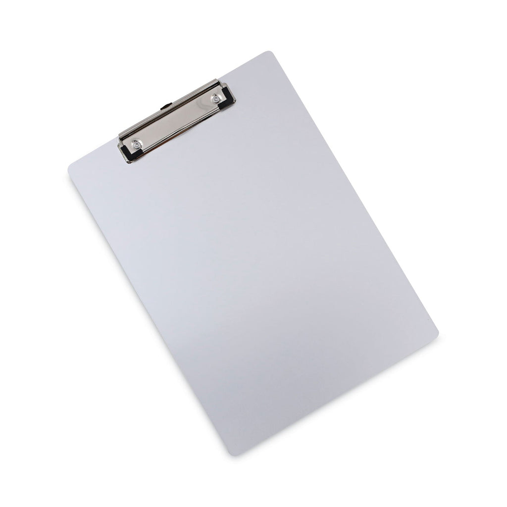Universal Aluminum Clipboard with Low Profile Clip, 0.5" Clip Capacity, Holds 8.5 x 11 Sheets, Aluminum