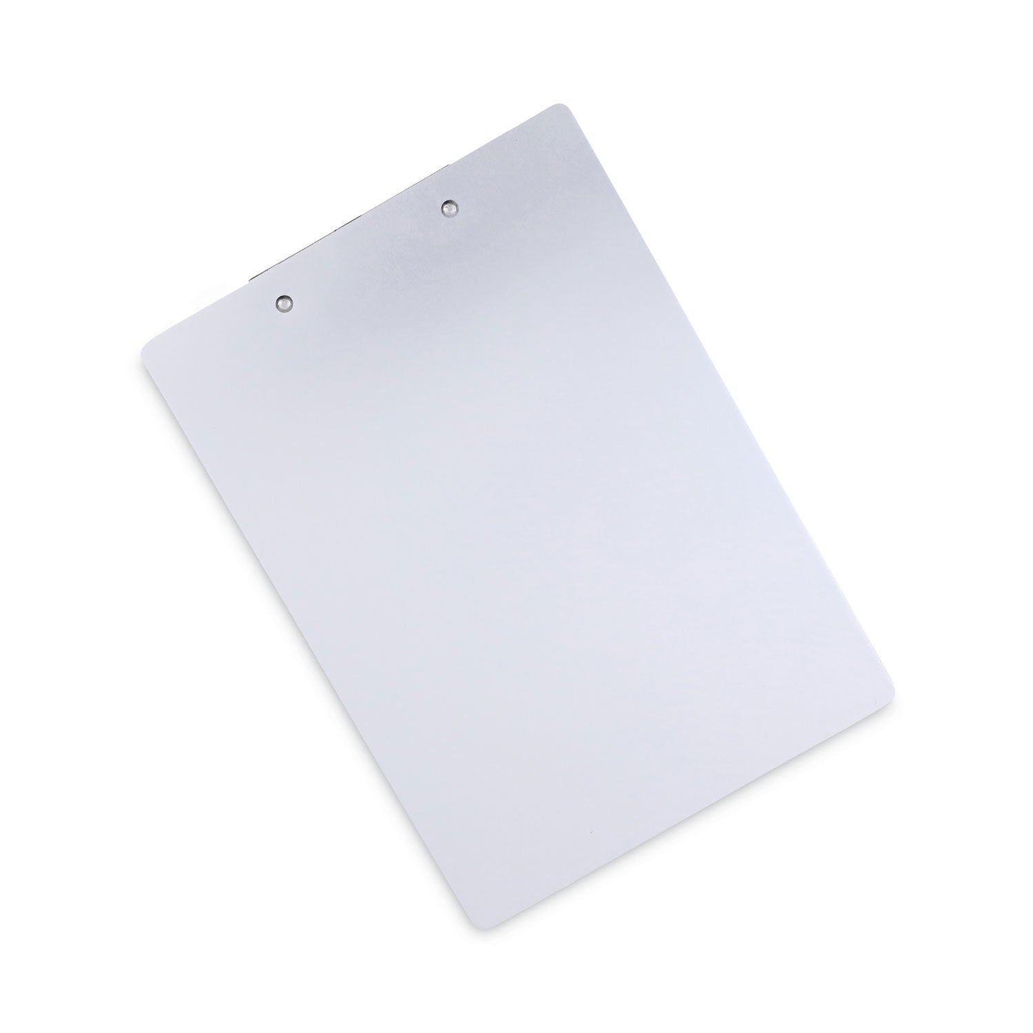 Universal Aluminum Clipboard with Low Profile Clip, 0.5" Clip Capacity, Holds 8.5 x 11 Sheets, Aluminum