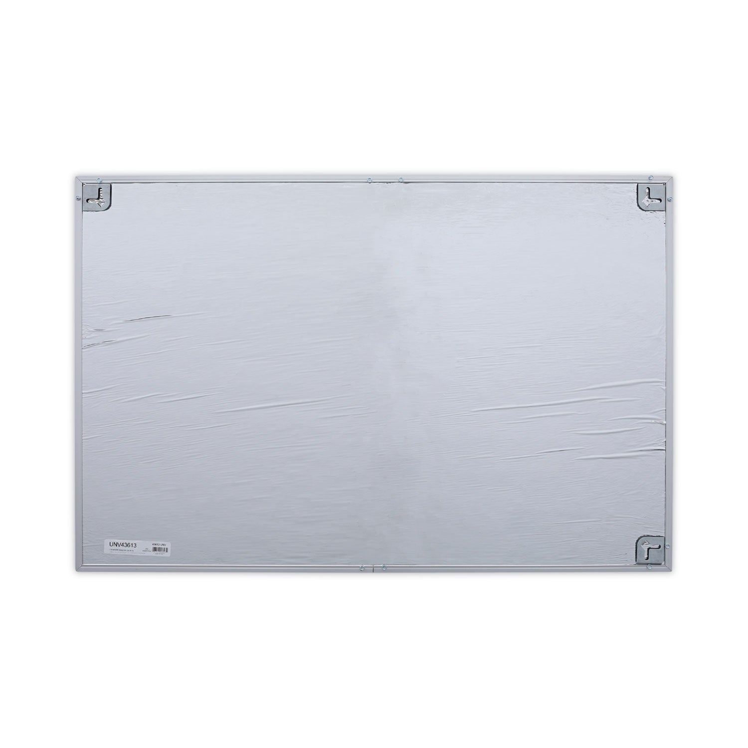 Universal Bulletin Board, Natural Cork, 36 x 24, Satin-Finished Aluminum Frame