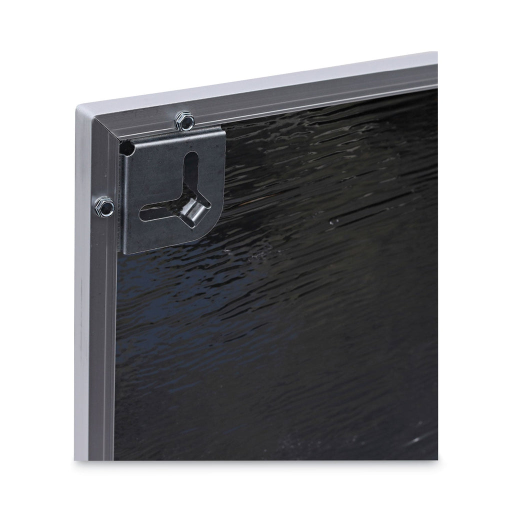 Universal Bulletin Board, Natural Cork, 36 x 24, Satin-Finished Aluminum Frame