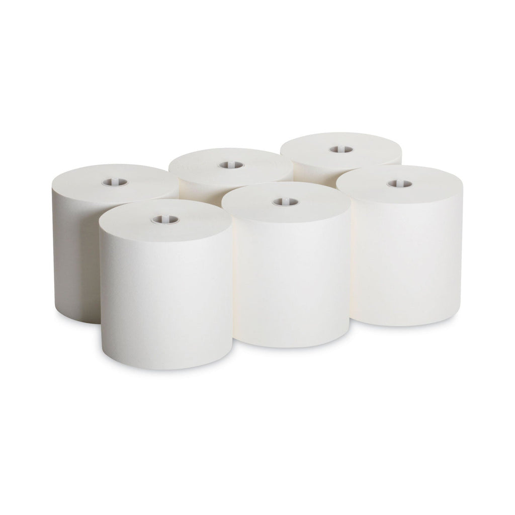 Georgia Pacific Hardwound Roll Paper Towel, Nonperforated, 7.87" x 1,000 ft, White, 6 Rolls/Carton