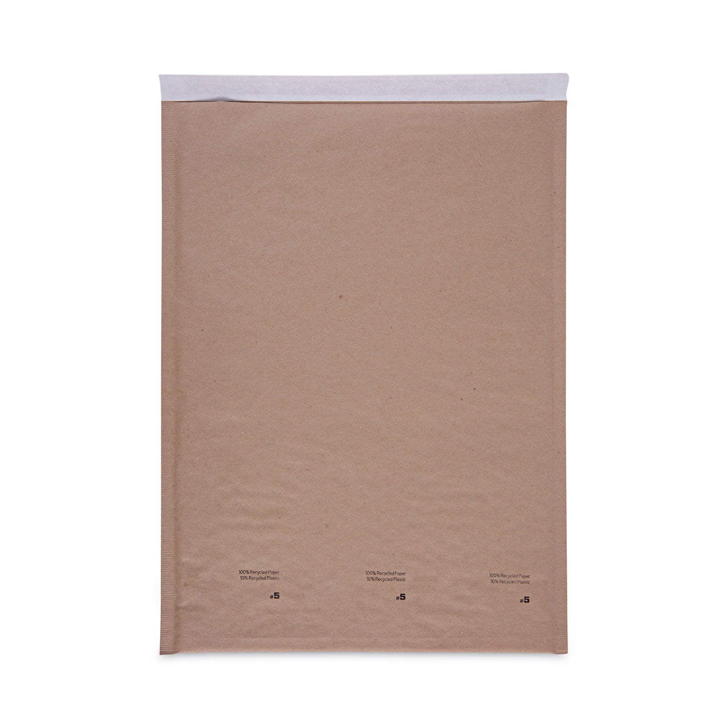 Universal Natural Self-Seal Cushioned Mailer, #5, Barrier Bubble Air Cell Cushion, Self-Adhesive Closure, 10.5 x 16, Kraft, 80/Carton