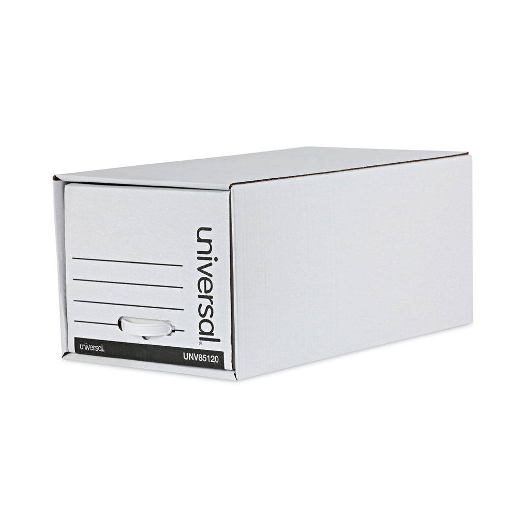 Universal Economy Storage Drawer Files, Letter Files, White, 6/Carton